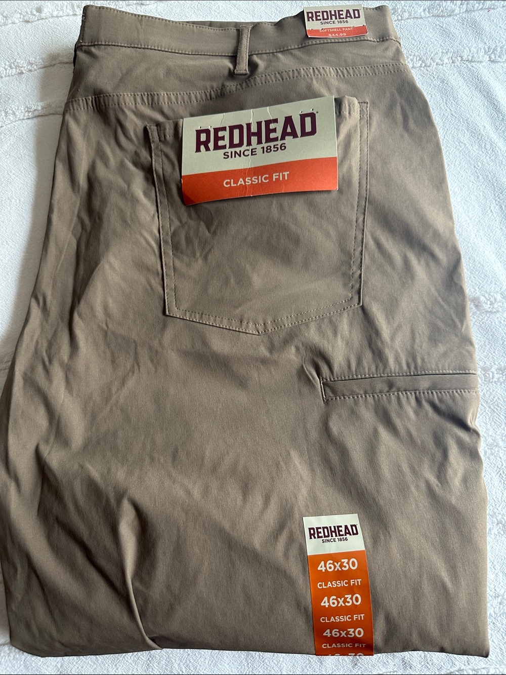 RedHead Men’s Cargo Pants — Dark Khaki/ Taupe NWT